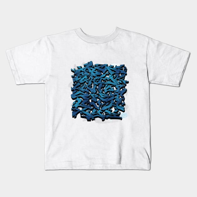 Graffphabet 1.0 Kids T-Shirt by graffitiasik